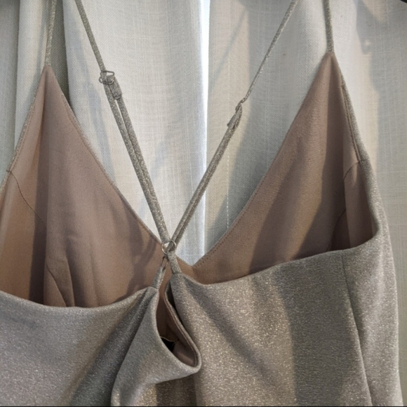 ELEVENSES ANTHRO PLETED SILVER DRESS - Picture 6 of 6